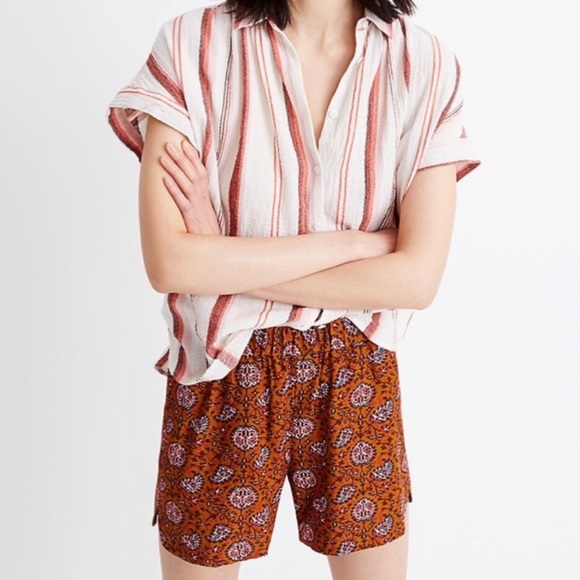 Madewell Pants - Madewell Burnt orange viscose shorts